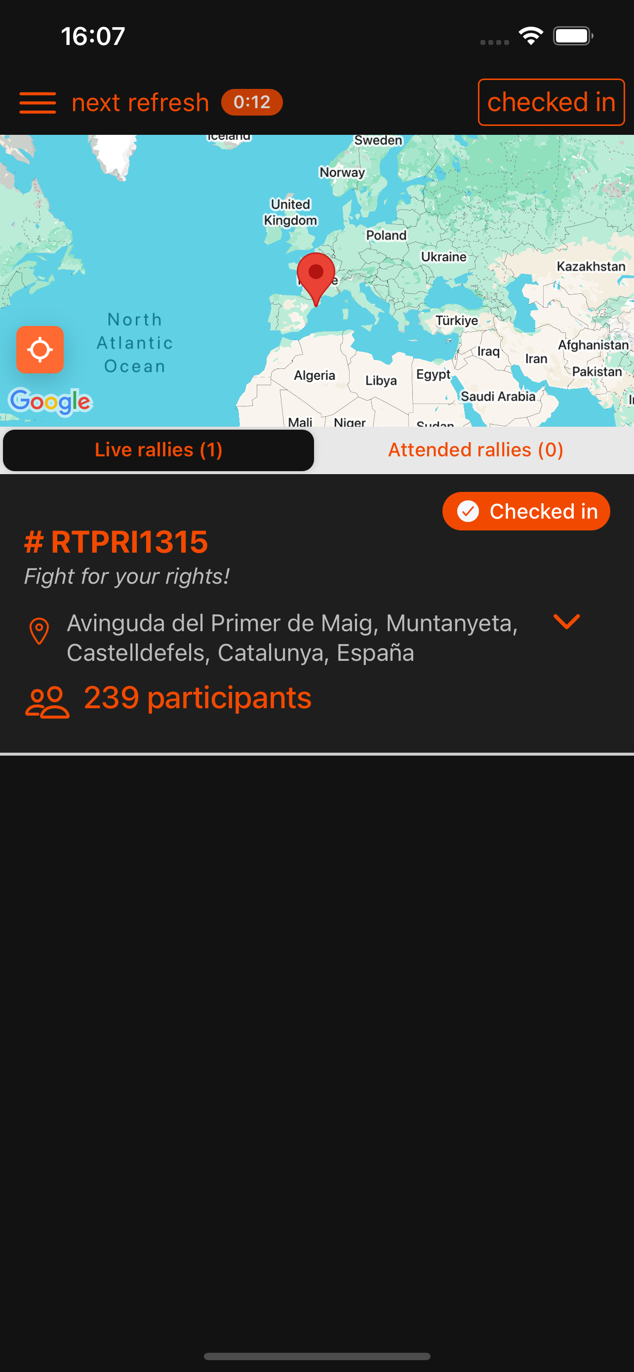 Rallies map dark